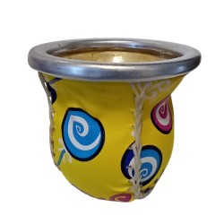 Mate Vidrio Forrado Cuero