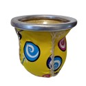 Mate Vidrio Forrado Cuero