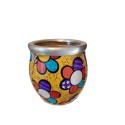 Mate Vidrio Forrado Floreale