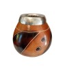 Mate Calabaza Medio Decorato con bordo